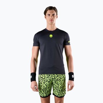 Pánské tričko HYDROGEN Panther Tech Tee black/yellow Tenisové tričko