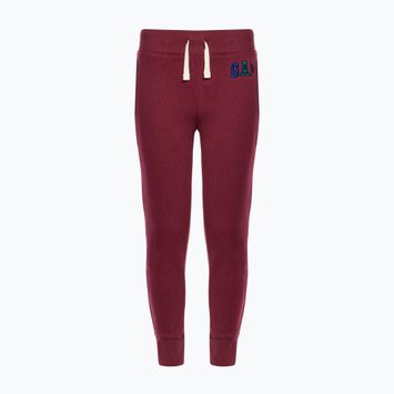 Dětské kalhoty GAP V-Fall Fash Logo Jogger garnet red