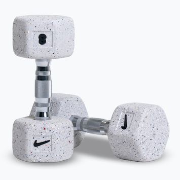 Činky Nike Strength Grind Hex Dumbbell 2 x 8 kg wolf grey