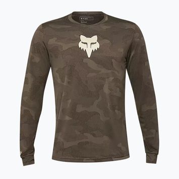 Pánské cyklistické tričko Longsleeve Fox Racing Ranger Tru Dri dirt brown