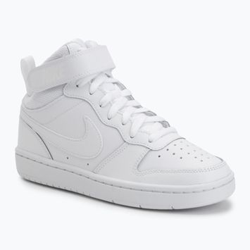 Dětské boty Nike Court Borough Mid 2 white/white/white