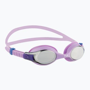 Dětské plavecké brýle TYR Swimple Metallized silvger/purple