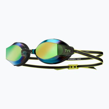 Plavecké brýle TYR Blackops 140 Ev Racing Mirrored fluo green/black