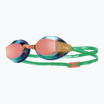 Plavecké brýle TYR Blackops 140 Ev Racing Mirrored blue/green