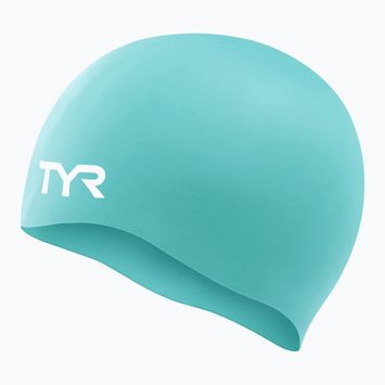 Plavecká čepice TYR Wrinkle Free Silicone turquoise