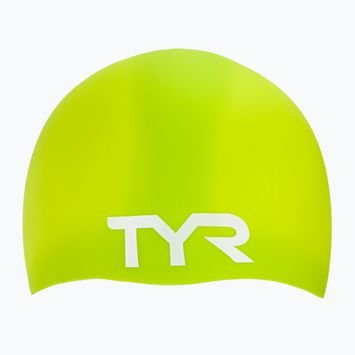 Plavecká čepice TYR Wrinkle Free Silicone limelight