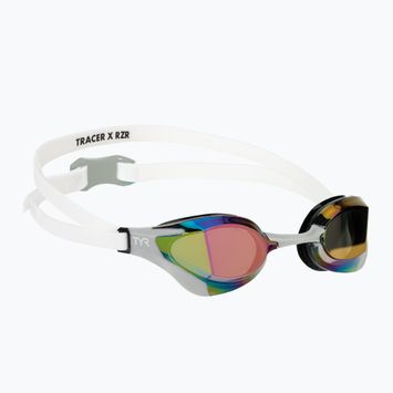 Plavecké brýle TYR Tracer-X RZR Mirrored white/grey