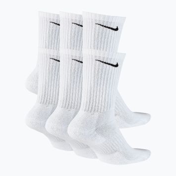 Ponožky Nike Everyday Cushioned 6 párů white/black