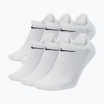 Ponožky Nike Everyday Cushioned No-Show 6 párů white/black