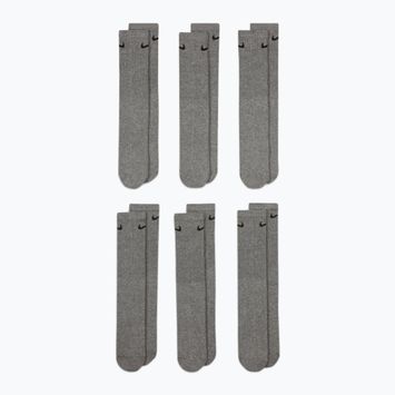 Ponožky Nike Everyday Cushioned 6 párů carbon heather/black