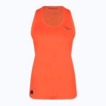 Dámské běžecké tílko tank top tričko   Saucony Stop tričko watch Singlet vizi red