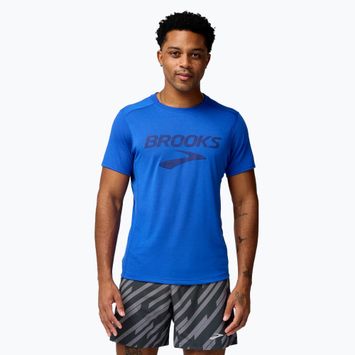 Pánské běžecké tričko Brooks Distance 3.0 neo blue/brooks logo