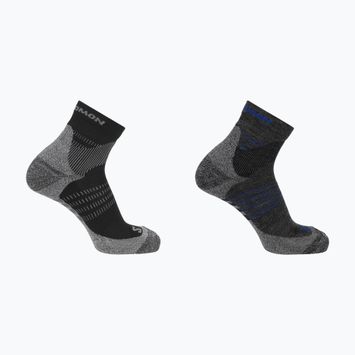 Salomon X Ultra Access Quarter trekové ponožky 2 páry antracit/černá