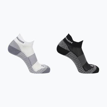 Běžecké ponožky Salomon Aero Ankle 2 páry černá/bílá