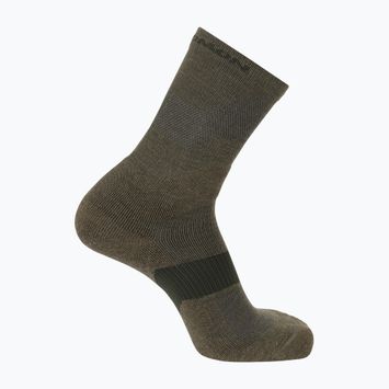 Ponožky Salomon X Ultra Crew martini olive/stone grey