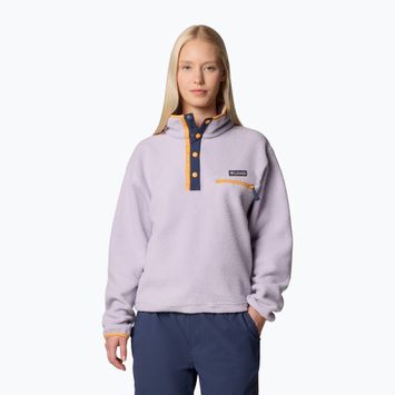 Dámská fleecová mikina Columbia Helvetia II Cropped Half Snap Fleece lavender pearl