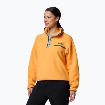 Dámská fleecová mikina Columbia Helvetia II Cropped Half Snap Fleece summer orange