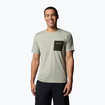 Pánské tričko Columbia Hike Pocket Crew safari/greenscape