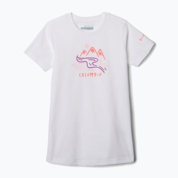 Dětské trekingové tričko Columbia Mission Lake Graphic white/weaving waterscape