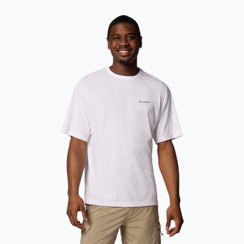 Pánské tričko Columbia Cedar Trail Back Graphic Tee white/trailguide icons