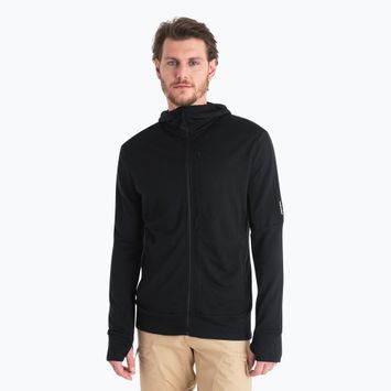 Pánská trekingová mikina  icebreaker Merino 260 Quantum IV Zip Hoodie black