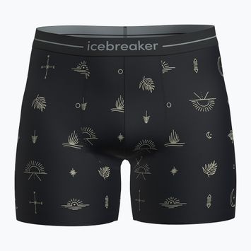 Termo boxerky icebreaker Merino150 Anatomica Boxers Explore More black/aop