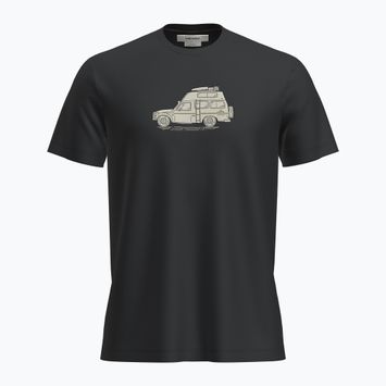 Pánské trekingové tričko  icebreaker Merino 150 Tech Lite SS Tee Cosy Camper black