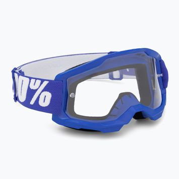 Dětské cyklistické brýle 100% Strata 2 Junior blue/clear