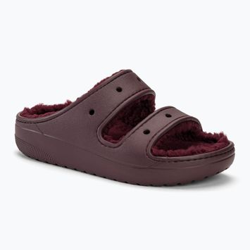 Nazouváky  Crocs Classic Cozzzy dark cherry