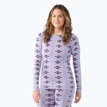 Dámské termo tričko longsleeve Smartwool Merino 250 Baselayer Crew Boxed violet flirt with me