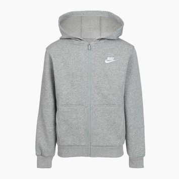 Dětská mikina Nike Sportswear Club Fleece dark grey heather/base grey/white