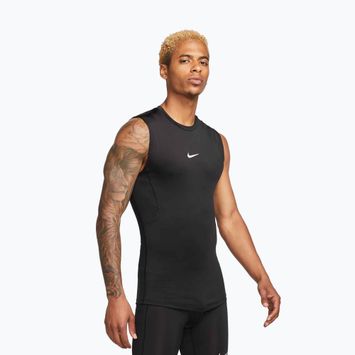 Pánské tílko Nike Pro Dri-Fit Tight Sleeveless Fitness black/white