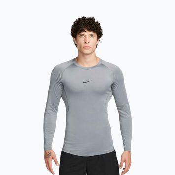Pánské tréninkové tričko Longsleeve Nike Pro Dri-Fit Tight Fitness smoke grey/black