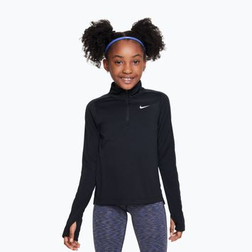 Dětské tréninkové tričko Longsleeeve Nike Dri-Fit 1/4 Zip black/white