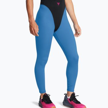 Dámské sportovní legíny  Under Armour Project Rock LG Grind Ankle Leg black/viral blue/astro pink