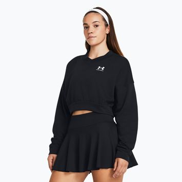 Dámská sportovní mikina Under Armour Rival Terry Os Crop Crew black/white