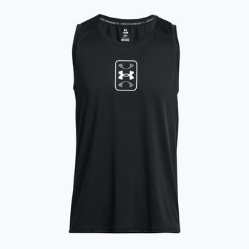 Pánské basketbalové tričko Under Armour Baseline Performance Tank black/black/white