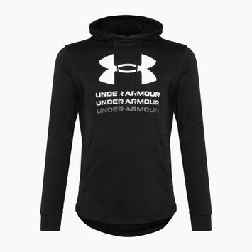 Pánská mikina Under Armour Rival Terry Graphic Hood black/castlerock