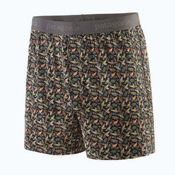 Pánské boxerky Patagonia Essential Boxers allen's party/ink black