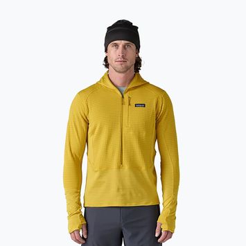 Pánská softshellová bunda Patagonia R1 Hybrid Pullover Hoody bundle green
