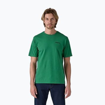 Pánské tričko Patagonia P-6 Logo Responsibili-Tee p-6 outline/heartleaf green