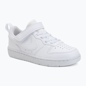 Dětské boty Nike Court Borough Low Recraft white/white/white
