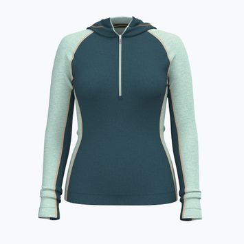 Dámská termo mikina  Smartwool Classic Thermal Merino Base Layer 1/2 Zip Hoodie Boxed twilight/arctic green
