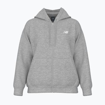 Dámská mikina  New Balance Fleece Logo Full Zip athletic grey