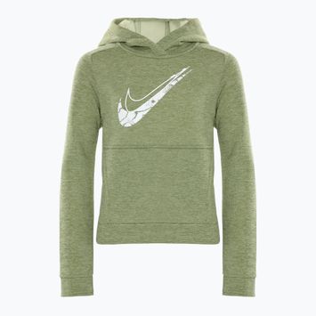 Dětská mikina Nike Multi Stain Repel Therma-FIT oil green/olive aura/heather/white