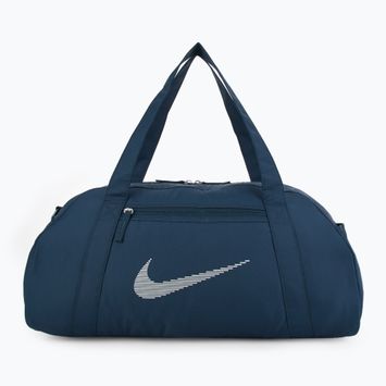 Dámská tréninková taška Nike Gym Club 24 l armory navy/ armory navy/ metallic silver