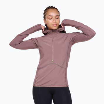 Dámská běžecká mikina HOKA Sky Glow Half Zip smokey quartz