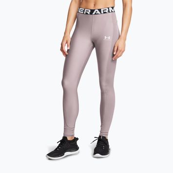 Dámské fitness legíny  Under Armour HeatGear Rib tetra gray/white