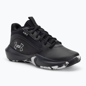 Dětské basketbalové boty Under Armour GS Lockdown 7 black/black/metallic silver