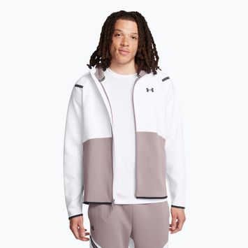 Pánská mikina Under Armour Unstoppable Fleece Full Zip HD tetra gray/white/black